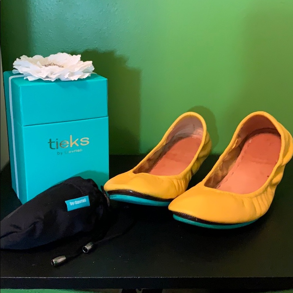 Mustard Yellow Tieks, Size 8